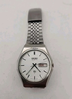 Vintage Seiko King Quartz 8N0582 Japan White Dial Parts Men's