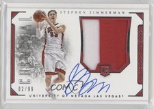 2016 Panini National Treasures Collegiate 2/99 Stephen Zimmerman #123 Auto k4p