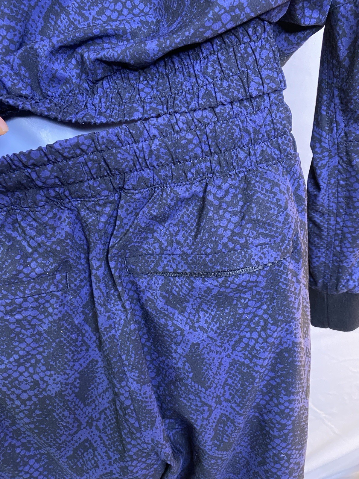 Athleta 2-pc Tracksuit Brooklyn Blue Python Bombe… - image 11