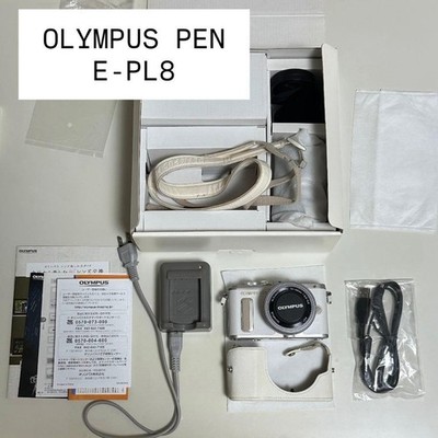 OLYMPUS PEN E PL8 Mirrorless Single Lens Reflex Camera w/ Complete Accessories