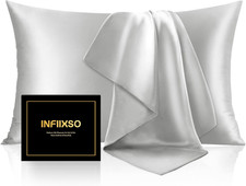 Mulberry Silk Pillowcase for Hair and Skin, Silk Pillow Cases Standard Size with