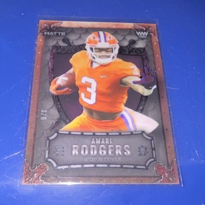 Wild Card Matte 2021 Amari Rodgers Football Weekend Warriors MWW-22 3/6