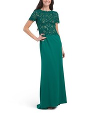 TADASHI SHOJI Lace Covered Gown size 12