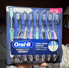 Oral-B CrossAction Pro Advanced Soft Criss-Cross Bristles 8 Toothbrushes
