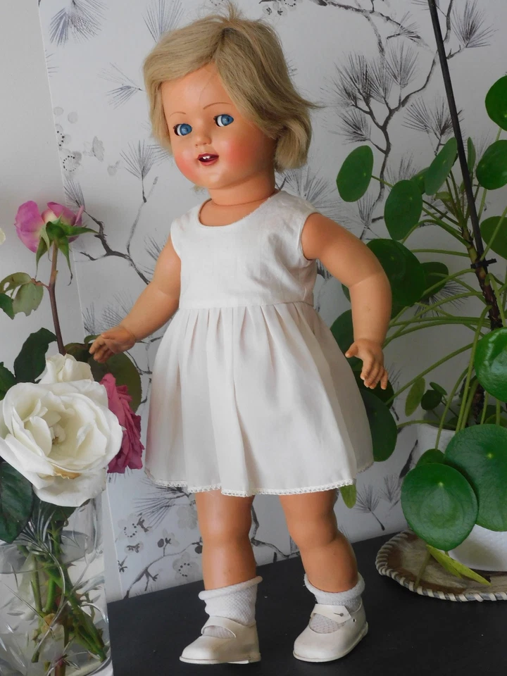 poupée Raynal, rhodoïd, marquée Raynal 4 dans la nuque et cou, 46 cm - Photo 3/4