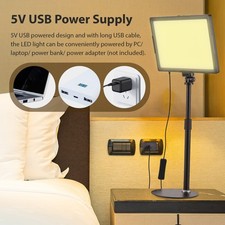 Desktop LED Video Light 15W LED Fill Light Panel With Metal Light Stand ABQN