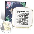 to My Grandma Saying Ceramic Ring Dish Decorative Grandmother and Granddaughter