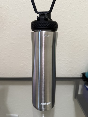 Contigo Stainless Steel Water Bottle, 24 oz - Stainless/Black - Picture 4 of 8