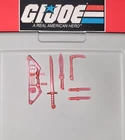 GI Joe Shadow Ninja Nunchuk 1994 Complete Weapons Set Original 90's Hasbro