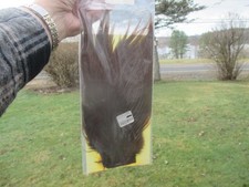 Fly Tying Dyed Over White Fiery Brown Rooster Saddle-by Hairline Dubbin In Pack