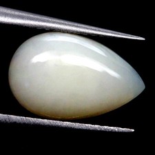 1.28Ct. Gemstone Opal Pear Cabochon Multi Colors Glittering Rainbow 3D Ethiopia