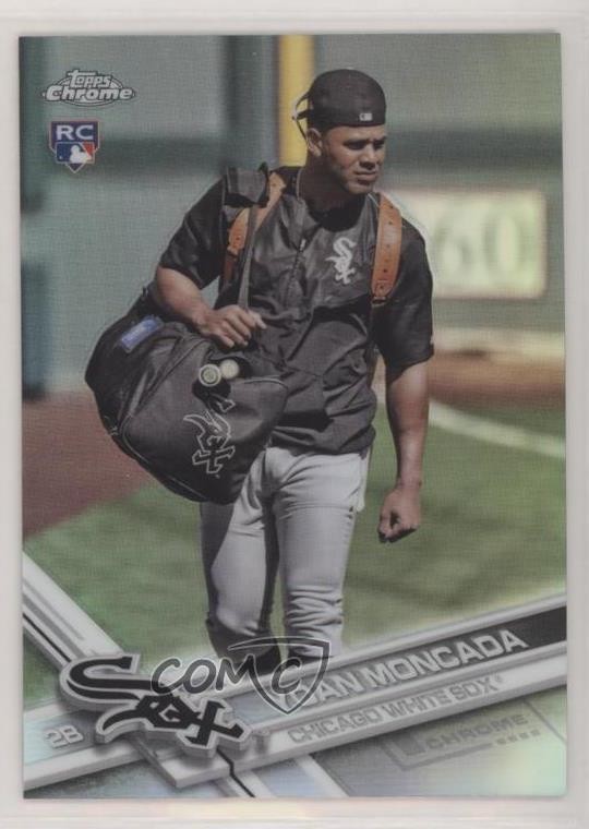 2017 Topps Chrome Photo Variation Refractor Yoan Moncada (With Shoulder Bag) x1g