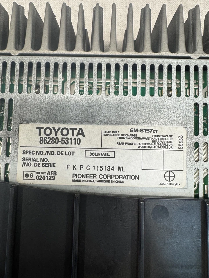 Amplificador Lexus IS250 IS350 2007-2009 Pioneer 86280-53110 OEM usado Foto 4 de 4