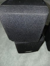 Black Bose Double Dual Cube Speakers Acoustimass Lifestyle Mountable Surround