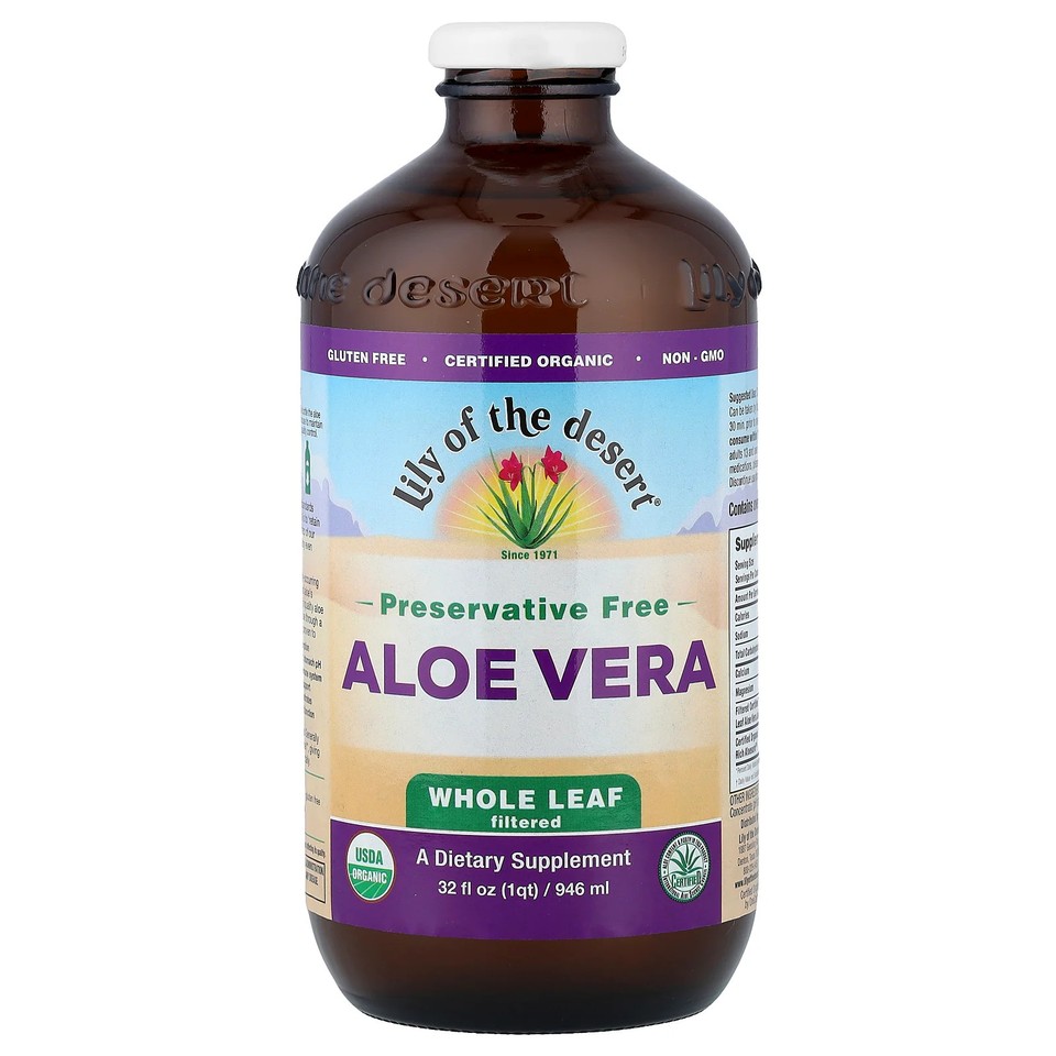 Aloe Vera Juice, Whole Leaf Filtered, 32 fl oz (946 ml)
