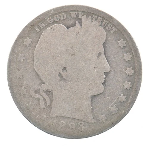 1893-O Barber Quarter Estate Coin Collection *290