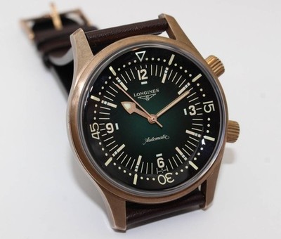 LONGINES Legend Diver Bronze L3.774.1.50.2 Green Dial Automatic