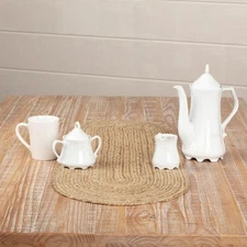 Coastal Farmhouse Jute Table Runner, Natural, 13x36