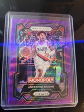 2023-24 Panini Prizm Monopoly - Purple Wave Prizm #74 Anfernee Simons