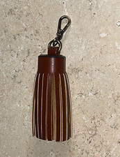 Italian Leather Tassel, Pendant, Keychain, or Accessory With Hook