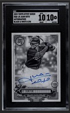 2022 TOPPS GYPSY QUEEN JUAN SOTO #GQA-JS BLACK & WHITE AUTO /50 SGC 10/10