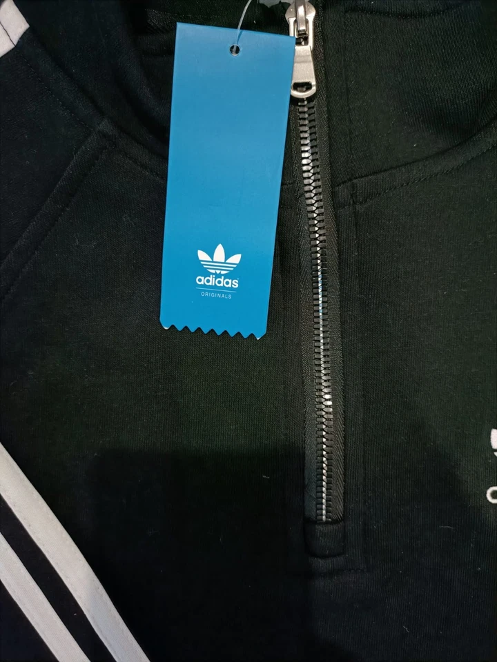 Sweat adidas Originals col zippé noir - Neuf avec étiquette - Photo 3/4