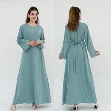 Modest Abaya Women Muslim Long Robes Turkey Kaftan Islamic Robes Ramadan Gown