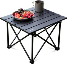 Ultralight Camping Table Compact Aluminum Folding Beach Table W/ Carry Bag