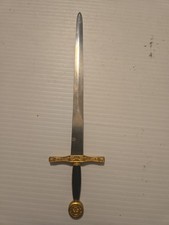 Sword King Arthur Excalibur Decorative Sword Replica Silver  Gold 8"