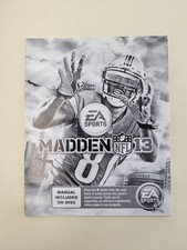 Manual Only Madden NFL 13 Sony Playstation 3 Pristine Authentic