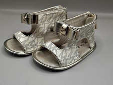 Michael Kors Baby Tilly Dahnia Infant girls "MK" sandals flats Size 4