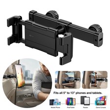 Car Headrest Tablet Holder Back Seat Adjustable Mount For iPad Galaxy 5-13in