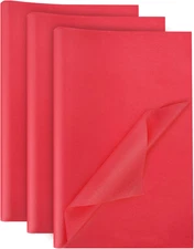 120 Sheets Red Tissue Paper, 14 x 20 Inch Gift Wrapping Paper for Wedding Birthd