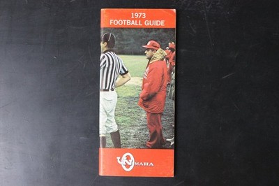 1973 UN Omaha Football Guide Magazine UNO Collegiate Sports Program