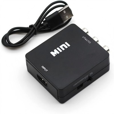 USB Powered to AV Converter 1080P Eingang für RCA Composite Stereo Audio Out