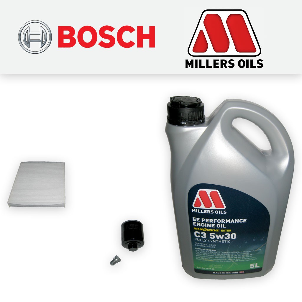 SERVICE KIT VW POLO MK5 6C 6R 1.4 16V CGGB CMAA OIL CABIN FILTERS +OIL 2009-2010