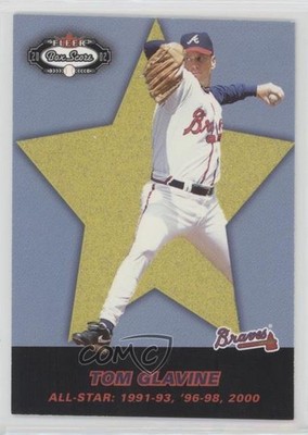 2002 Fleer Box Score All-Stars 1st Edition 52/100 Tom Glavine #253 HOF q8e