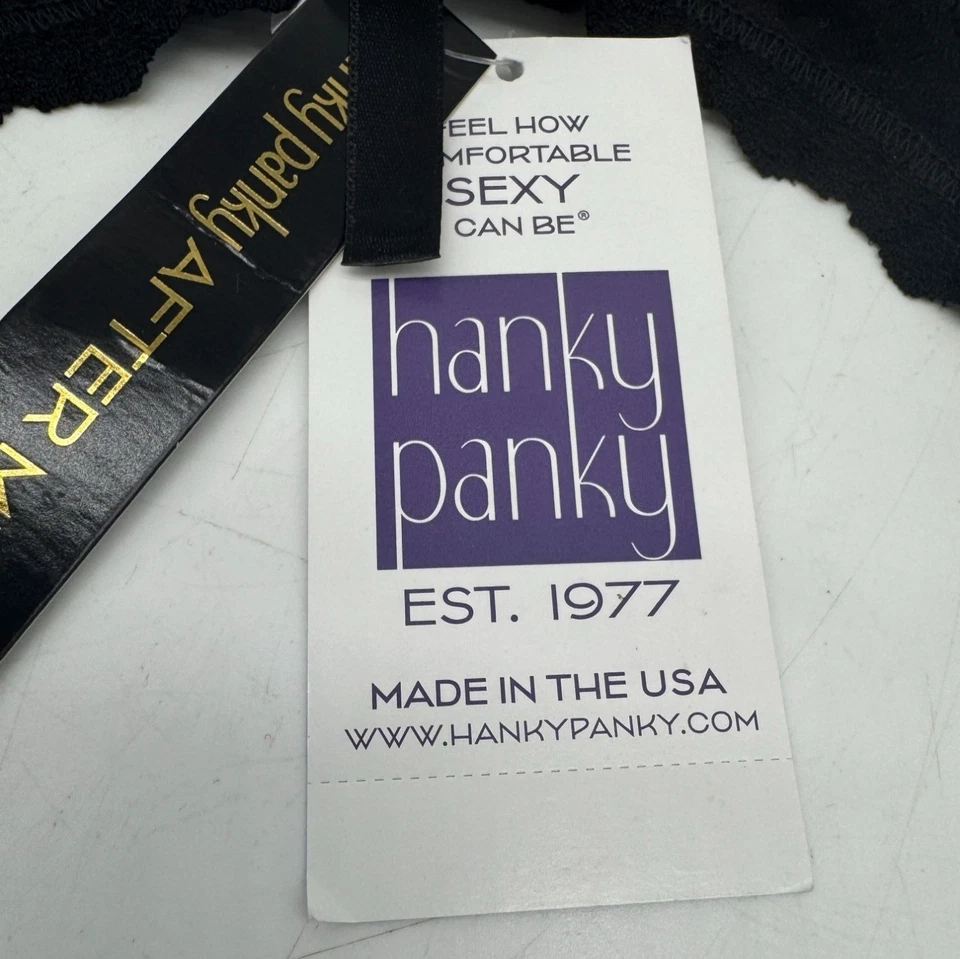 Cinturón liguero lencería de encaje Hanky Panky After Midnight Signature 48B104 negro S Foto 2 de 4