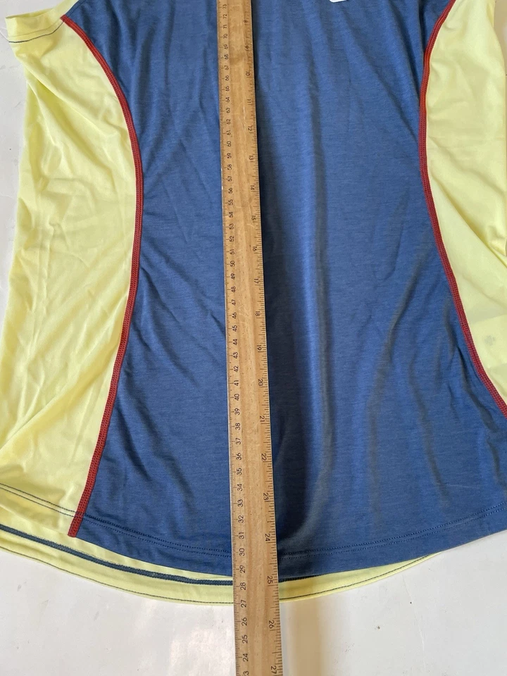 NUEVO Camiseta sin mangas La Sportiva Tracer para mujer pequeña 'Moonlight/Zest' amarilla, azul Foto 4 de 4