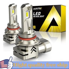AUXITO 9005 HB3 White LED Headlight Bulb Plug & Play Head Lamp High Low Beam 2X