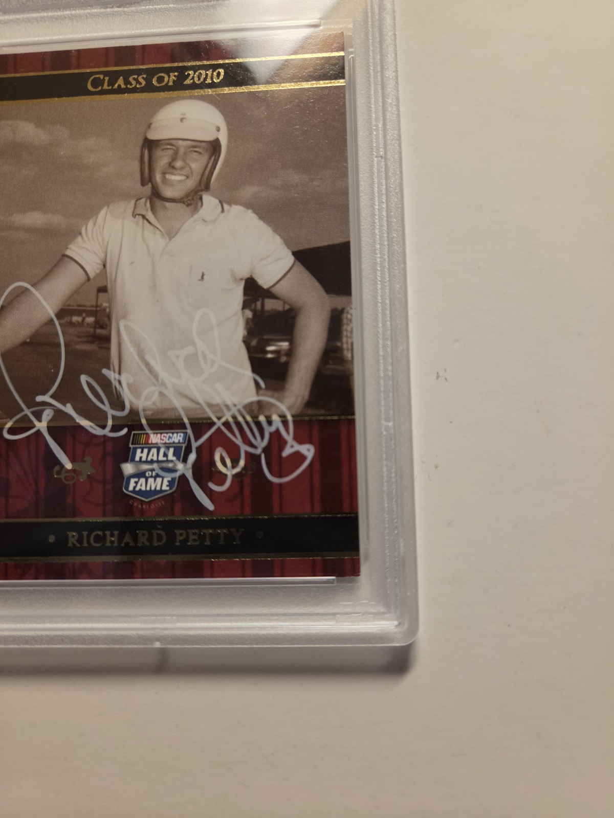 RARE Richard Petty 2010 Press Pass Hall of Fame PSA Authenticated Autograph Card view 8