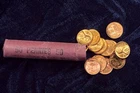 1957-P Lincoln Cent Red BU Roll