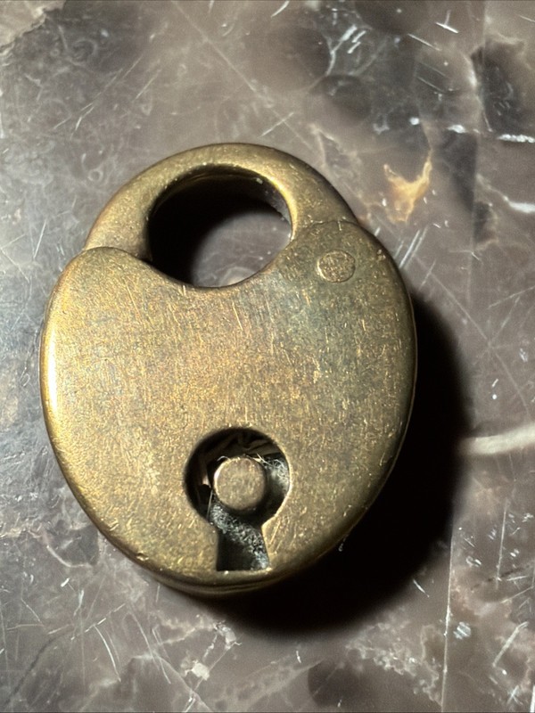 Vintage Antique Small Miniature Padlock Lock No Key