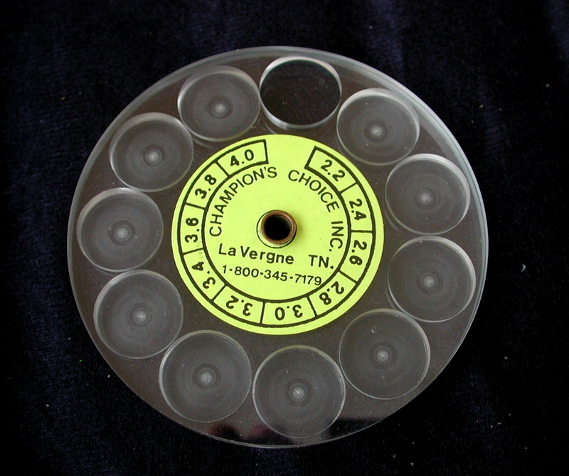 Vintage Globe Front Sight Insert Holder Case Redfield Lyman Walther Etc.