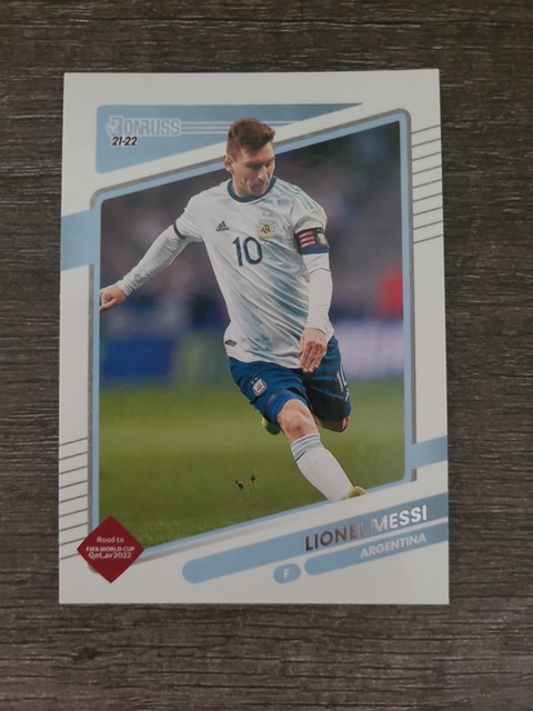 Lionel Messi 2021-22 Panini Donruss Soccer - Road To Qatar #1 - Argentina