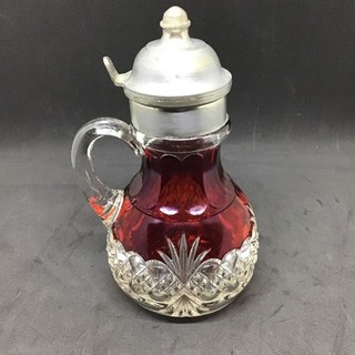EAPG Ruby Stained Flash Syrup