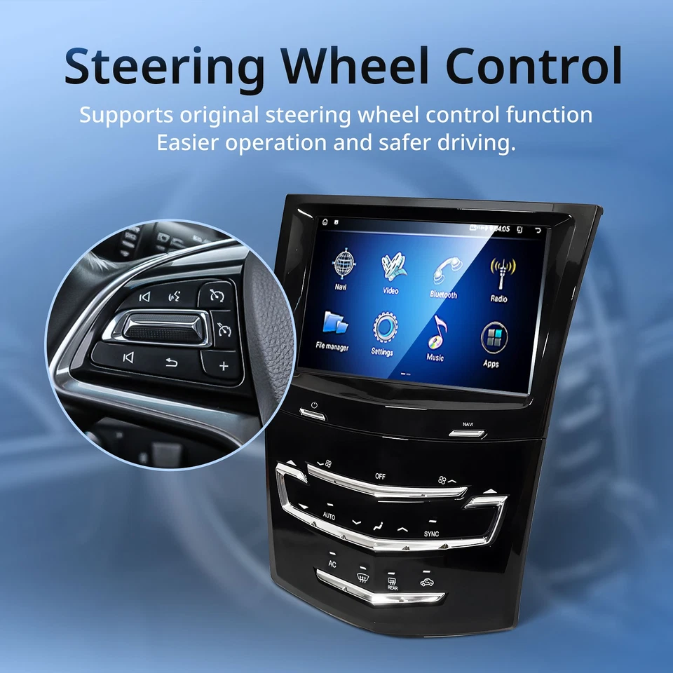 CUE System Touch Screen Nav Radio w/ Heated & Cooled for Cadillac ATS CTS XTS - Изображение 2 из 4