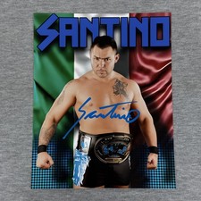Santino Marella WWE Signed Autograph 8x10 Photo Intercontinental Champion