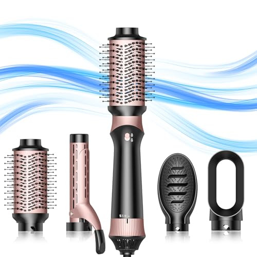 4 in 1 Hot Air Styling Brush for Blow Drying and Volumizing Hair