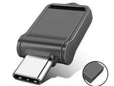 Mobile phone dual-use computer64GB Mini USB Stick Type C External Storage Black